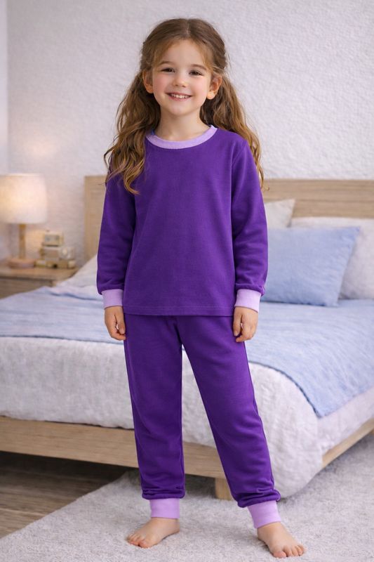 Pijama - Lila Oscuro Unicolor -