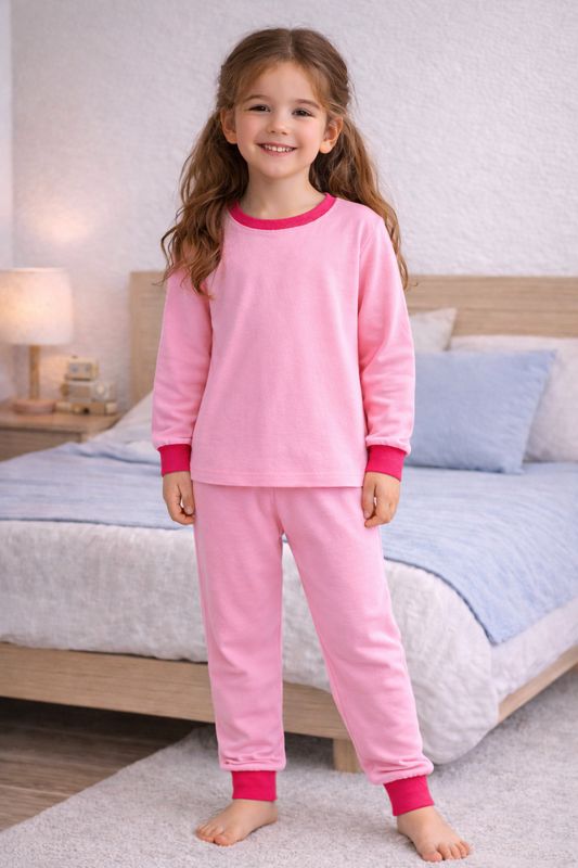 Pijama - Rosa Bebe Unicolor -