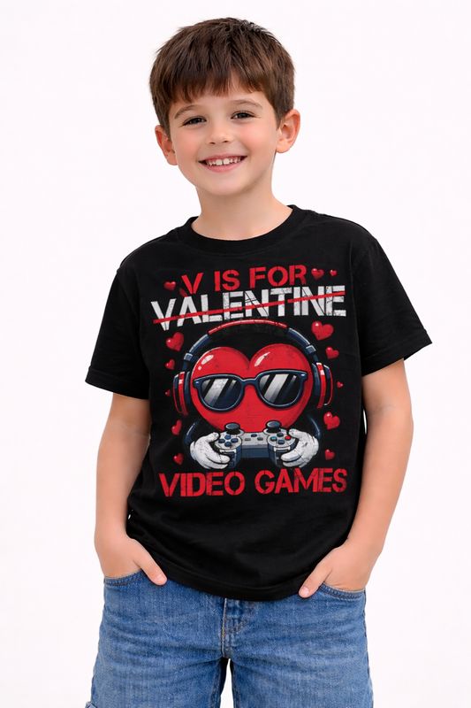 TShirts - V IS FOR VALENTINE GAMER -