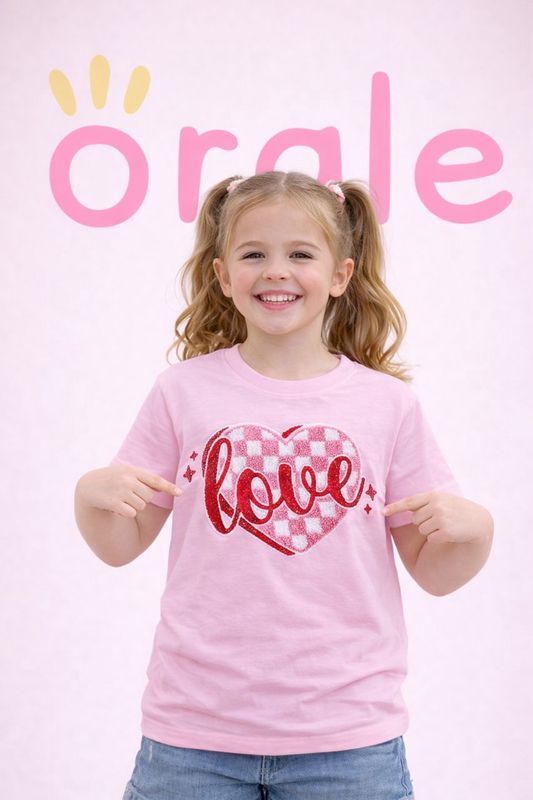 TShirts - CHECKERED HEART LOVE -