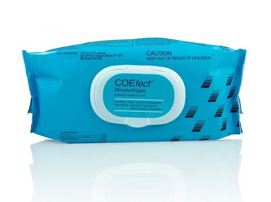 Coefect Surface Disinfection Wipes    case of 24 packs