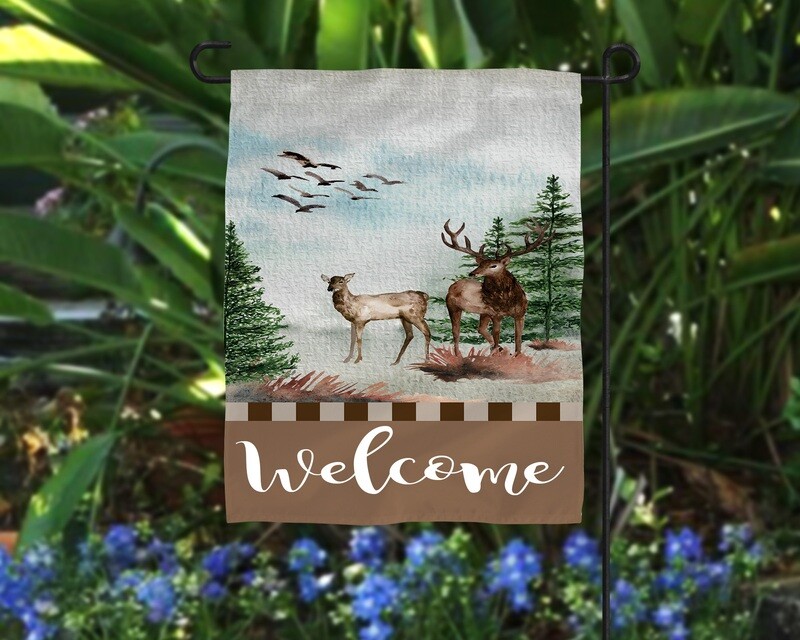 Deer Flag Garden Flag
