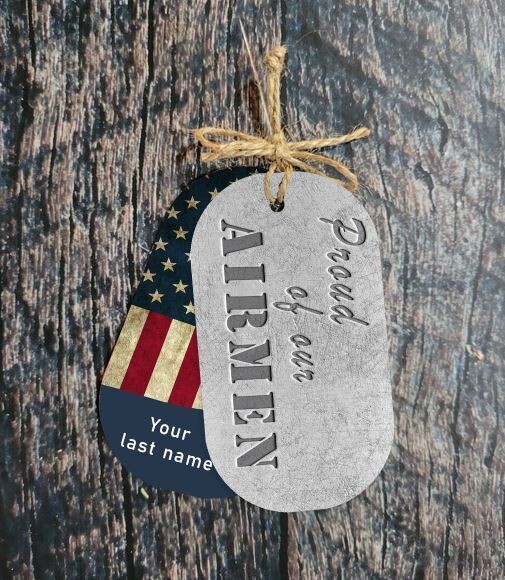 Dog Tags Metal Ornament