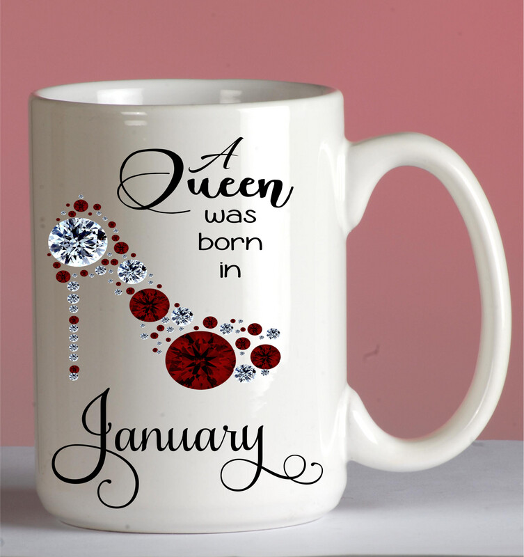 Queen Birth Stone Mug