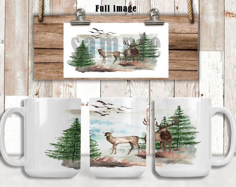 Deer, Moose, Fish, Duck Mugs