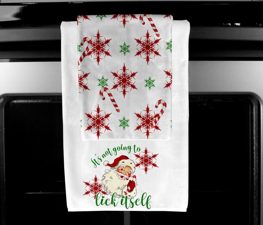 It ain't going to lick it self  Towel set