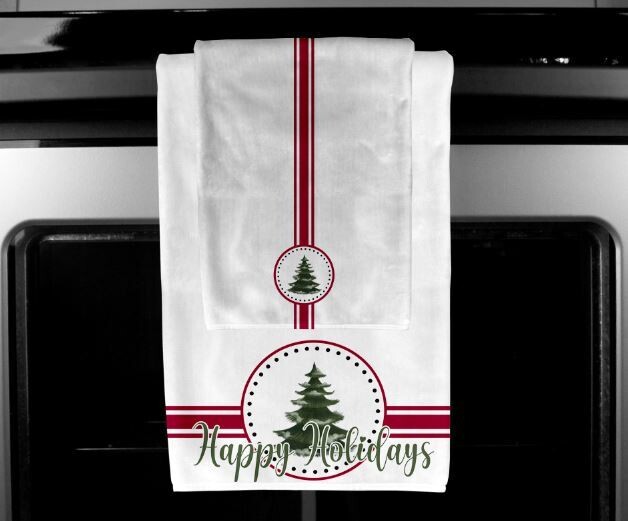 Simple Tree Towel set