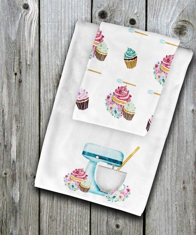 Cupcake  Towel Set