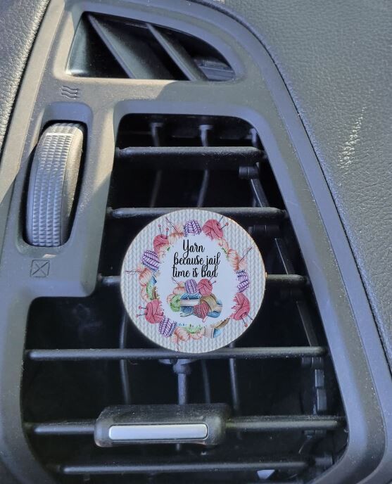 Because Yarn  Car Vent Air Freshener