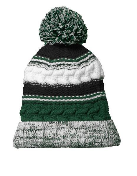 Pom Pom Hat with embroidery