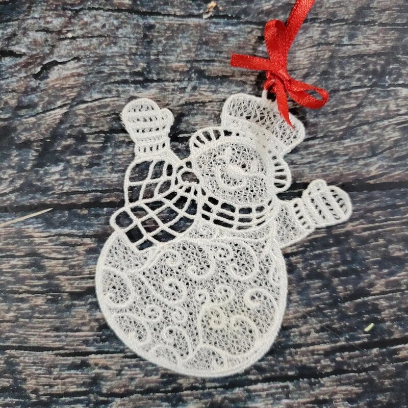 FSL Embroidery Snowman Ornament