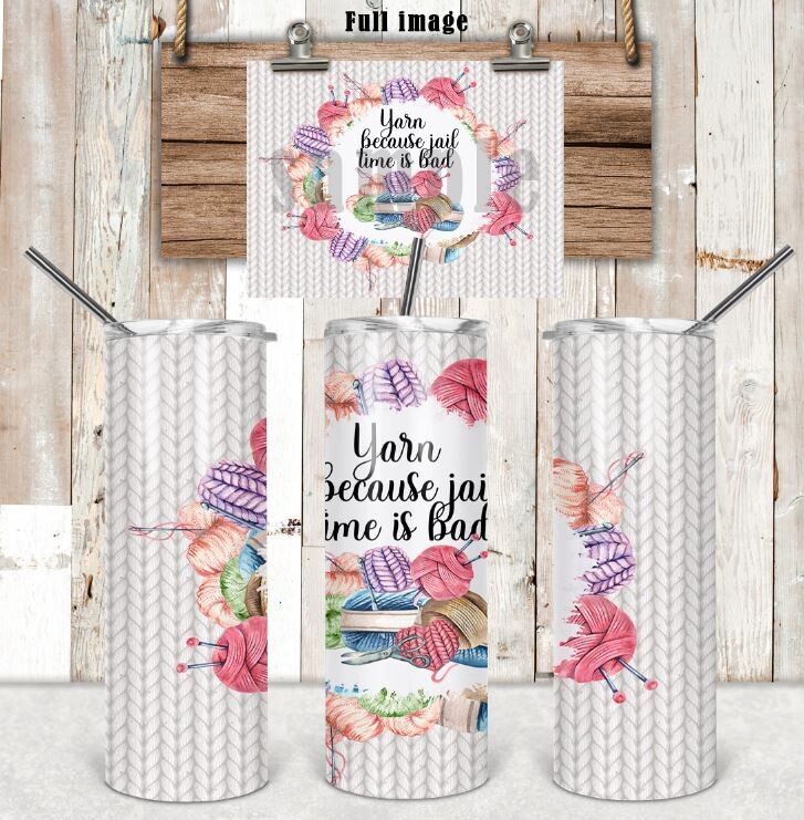 Because Yarn 20 oz tumbler