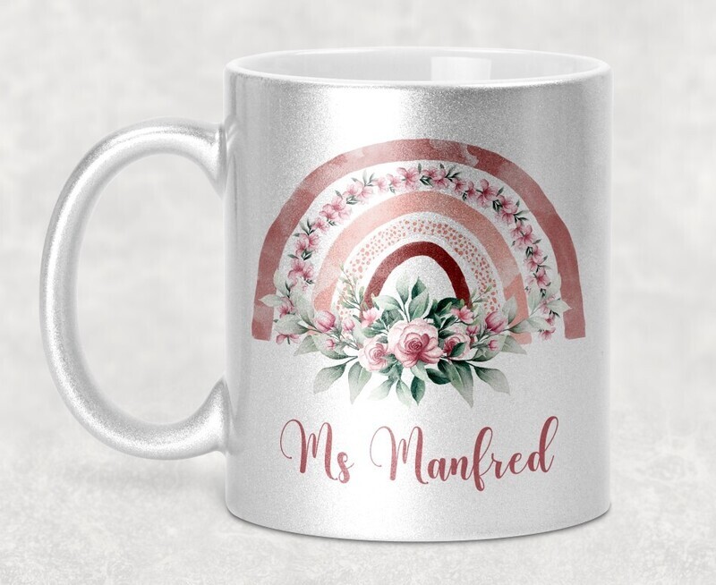 Smooth Glitter 11 oz mug with saying