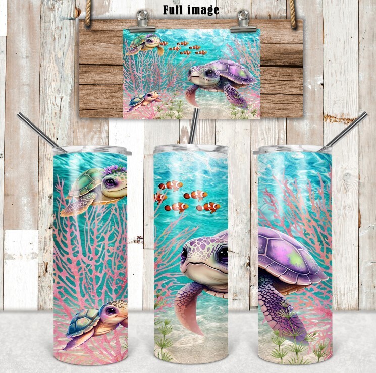 Sea Turtle 20 oz tumbler