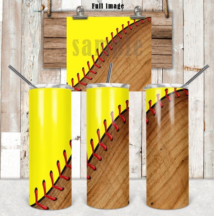 Softball  20 oz tumbler