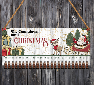 Advent Calendar Count Down Board 12 or 24