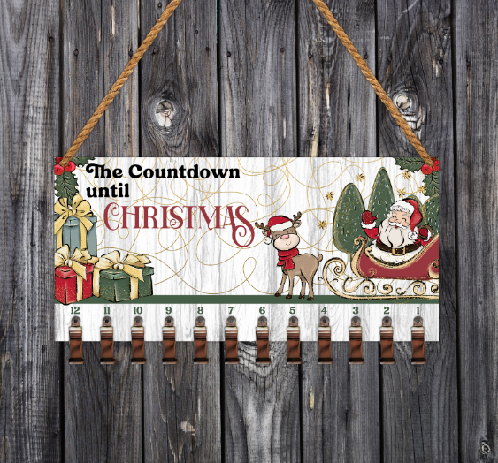 Advent Calendar Count Down Board 12 or 24