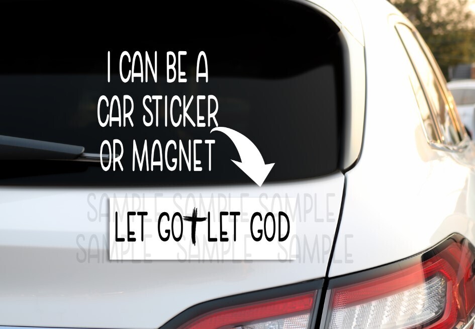 Let Go Let God Decal and Magnet