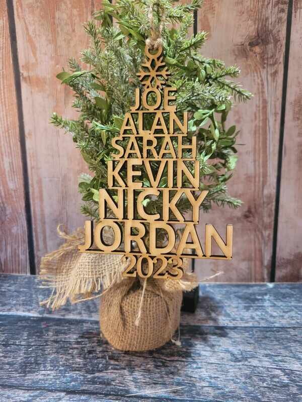 Name Tree Ornament