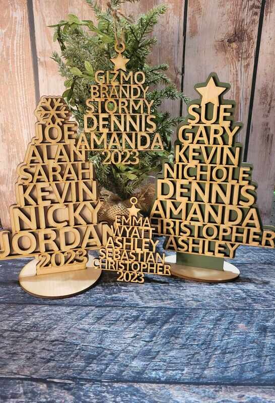 Name Tree Shelf Sitter