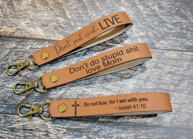 Leatherette Keychains