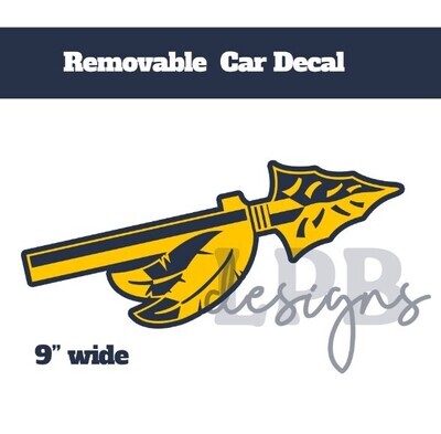 Warrior Spear Removable Car Decal