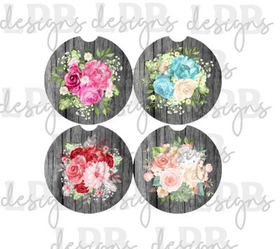 Floral Coaster Pack of 8