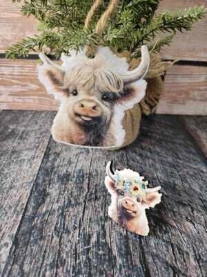 Highland Cow Air Vent Clips