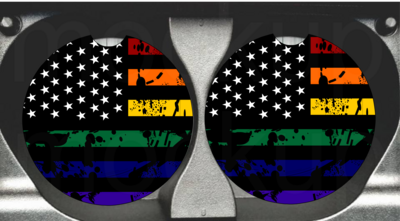 Flag Rainbow Pride Car Coasters comes in a pack of 12