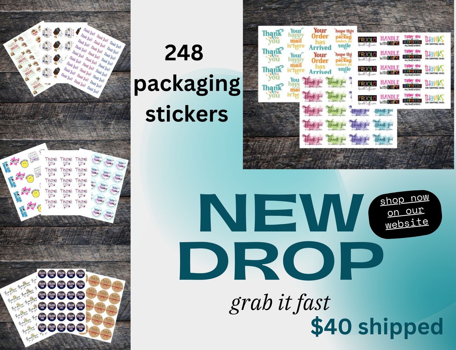 Large Packaging Sticker Bundle