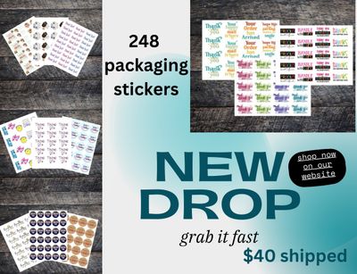 Large Packaging Sticker Bundle