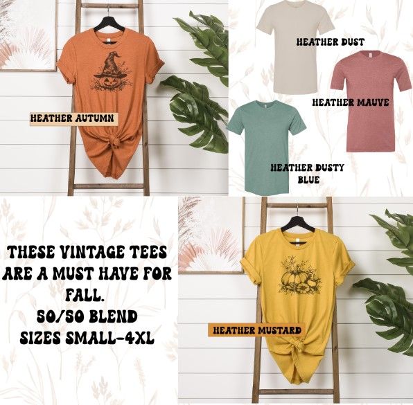 Fall or Halloween Vintage Tees