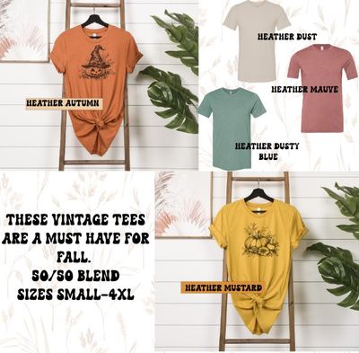 Fall or Halloween Vintage Tees