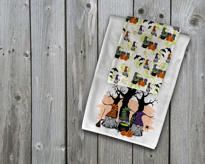 Halloween Gnome Towel Set