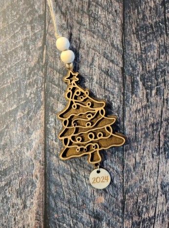 Doodle Tree Ornament with or without the year