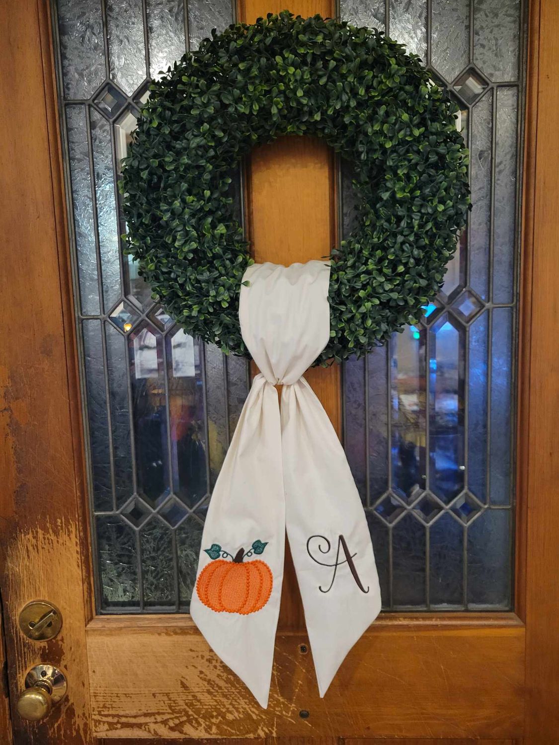 Embroider Wreath Sashes