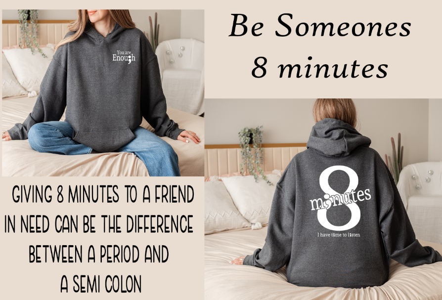 8 minutes Hoodie Size Small- 5xl