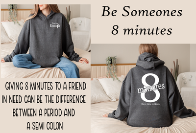 8 minutes Hoodie Size Small- 5xl