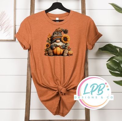 Fall Gnome and Sunflowers  Tees