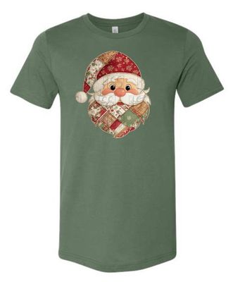 Faux Patchwork Santa Tees