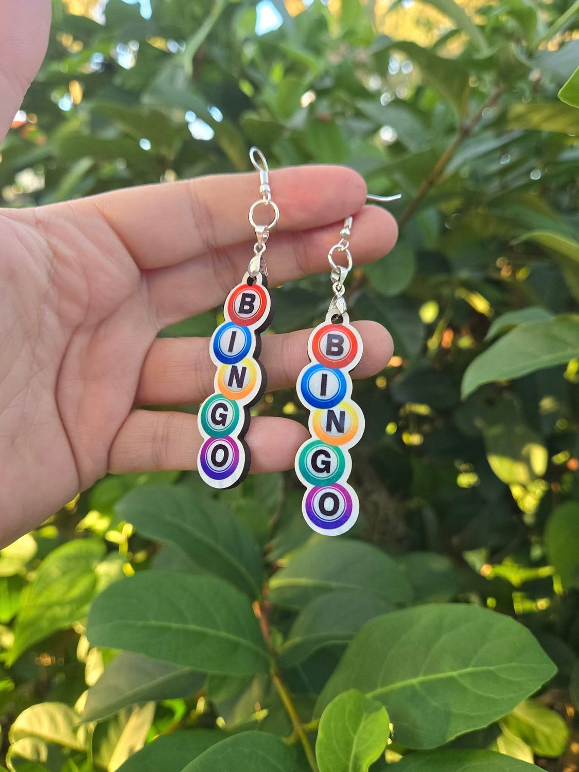Bingo Hardboard Earrings