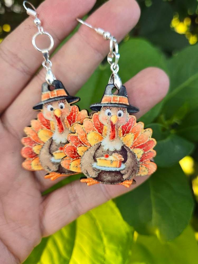 Turkey Hardboard Earrings