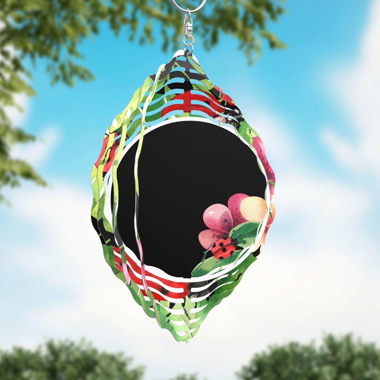 Ladybug Wind spinner can add personalization