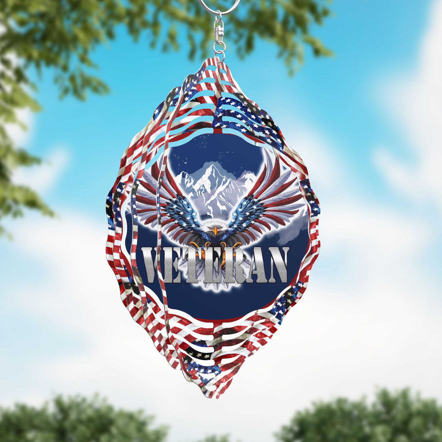 American Eagle Veteran  Wind spinner