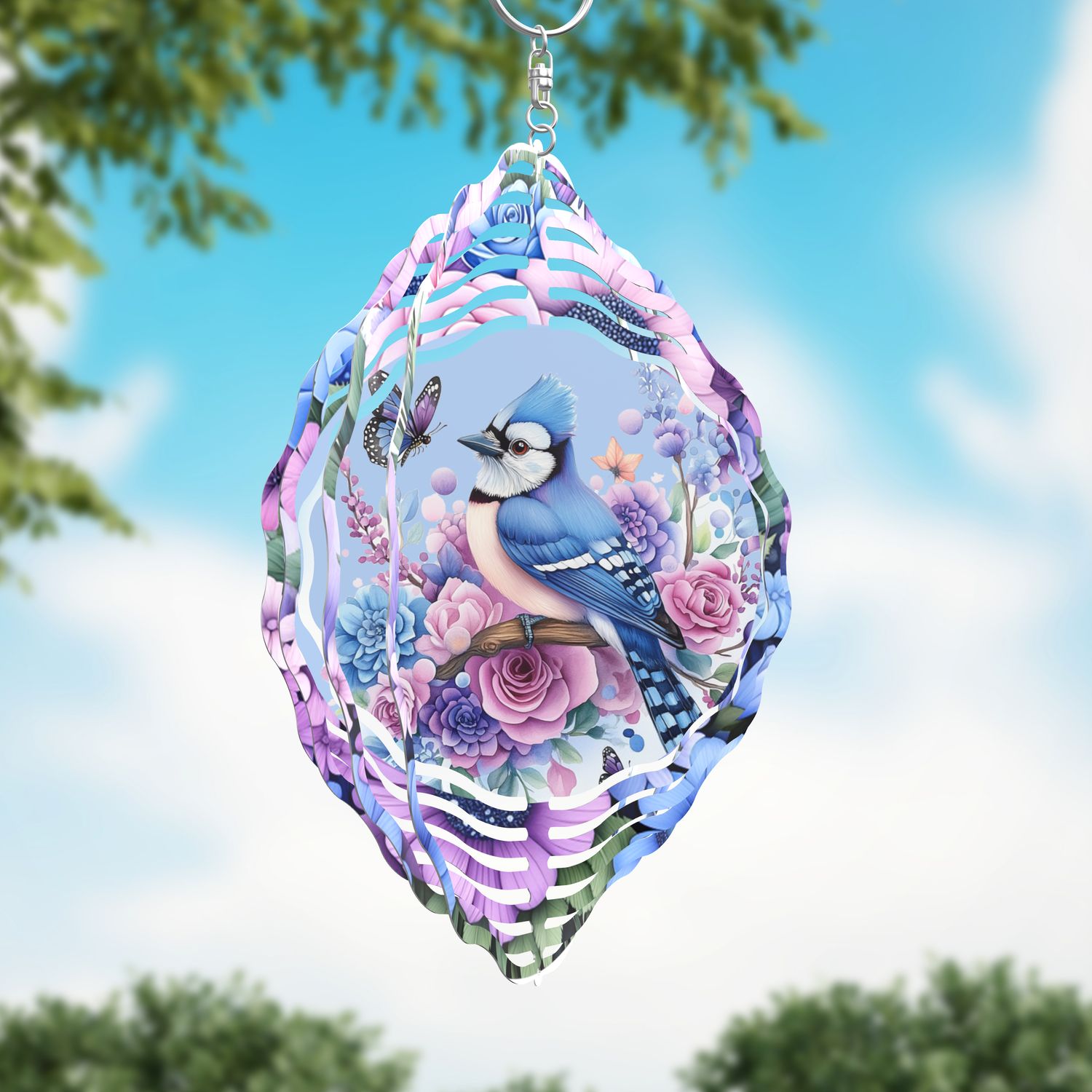 Blue jay Wind spinner