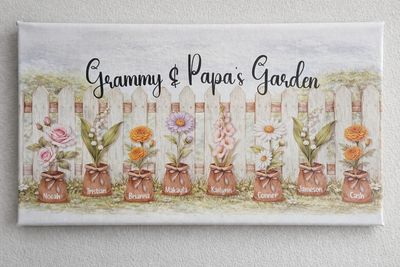 Birth Month Flower Canvas