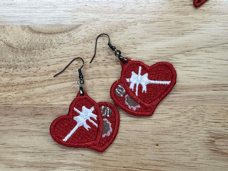 FSL  Candy Heart   Earrings