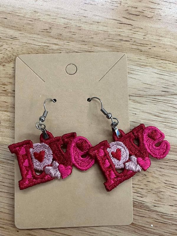 FSL  Love Earrings