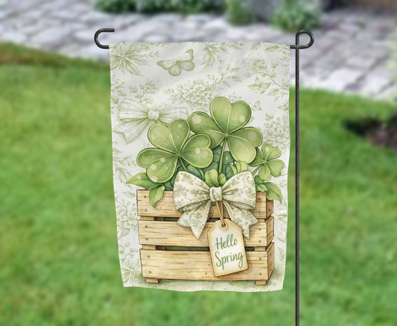 Shamrock Garden Flag