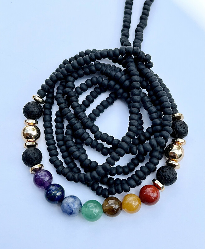 Chakra • Lava Stone Balance Waistbead